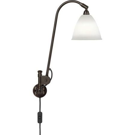 Bestlite BL6 16 Wandlamp - Zwart & Porselein