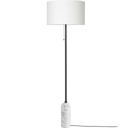 Gravity Vloerlamp - Wit marmer & Wit