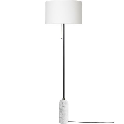 Gravity Vloerlamp - Wit marmer & Wit