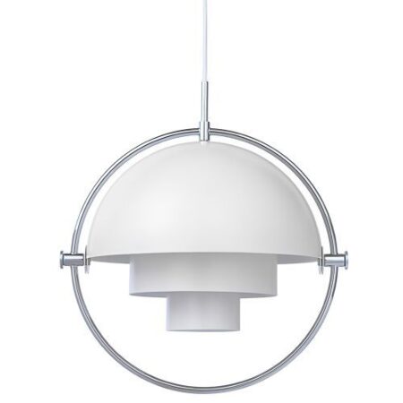 Multi-Lite Hanglamp - Chroom & Mat wit