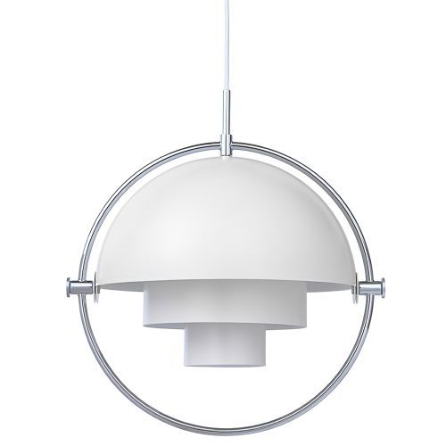 Multi-Lite Hanglamp - Chroom & Mat wit