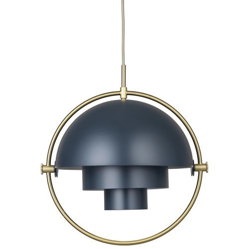 Multi-Lite Hanglamp - Messing & Donkerblauw