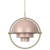 Multi-Lite Hanglamp - Messing & Mat Roze