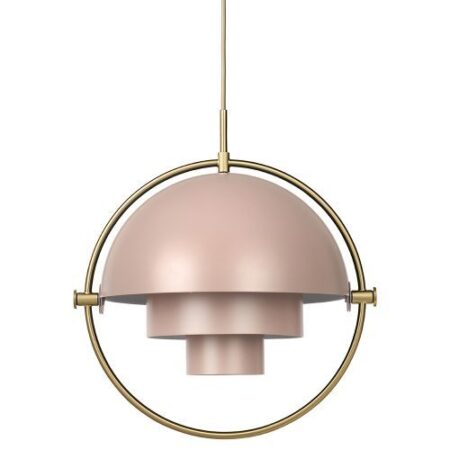 Multi-Lite Hanglamp - Messing & Mat Roze