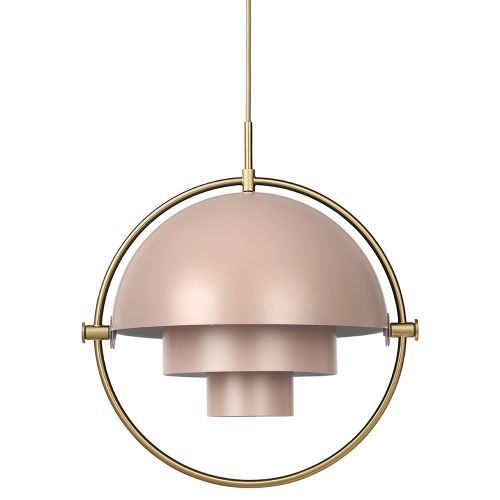 Multi-Lite Hanglamp - Messing & Mat Roze
