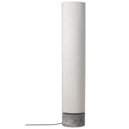 Unbound H120 Vloerlamp - Grijs marmer & Canvas wit