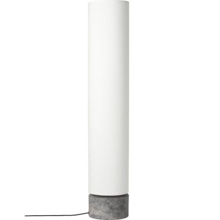 Unbound H120 Vloerlamp - Grijs marmer & Wit