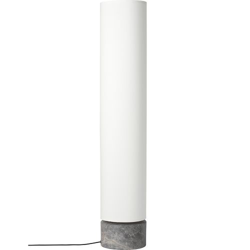 Unbound H120 Vloerlamp - Grijs marmer & Wit