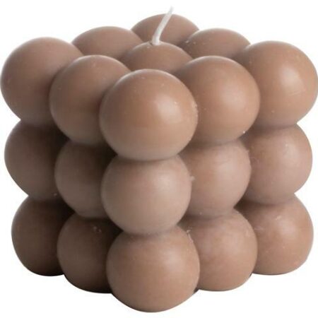Gusta Kaars cube bruin 8