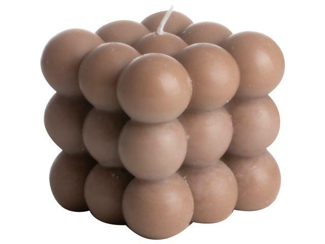 Gusta Kaars cube bruin 8