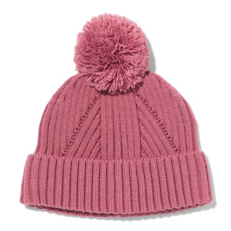 Babymuts pompon roze