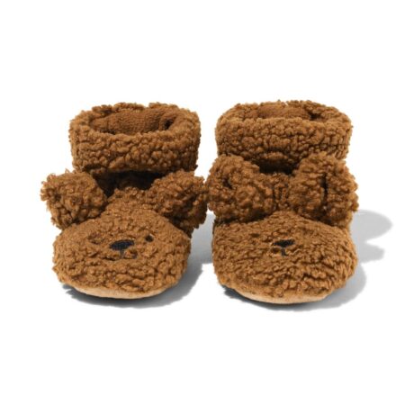 Babyslofjes teddy hond bruin