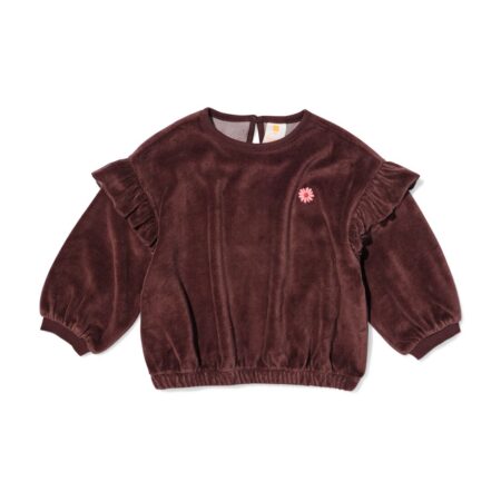 Babytrui ruches donkerbruin