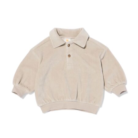 Babytrui velours grijs
