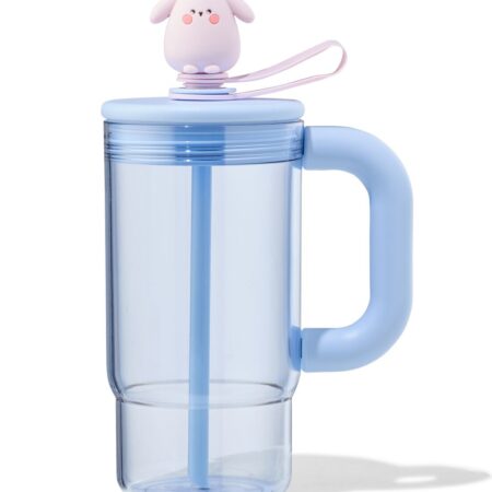 Beker ⌀7.5x23cm konijn blauw
