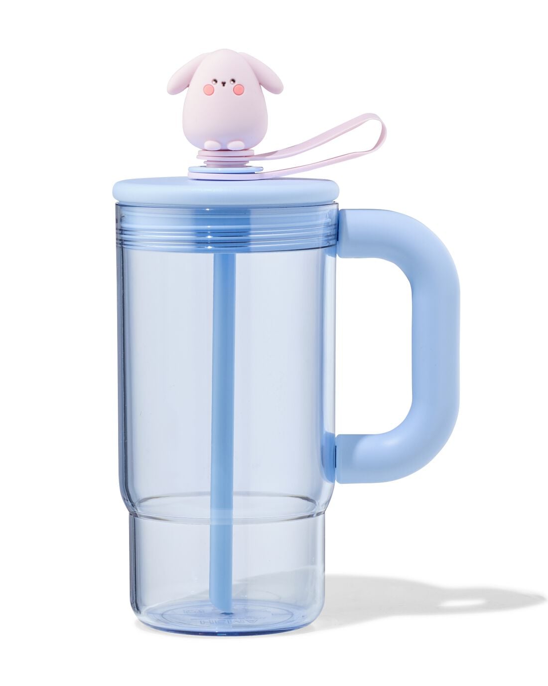 Beker ⌀7.5x23cm konijn blauw