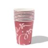 Bekers 9cm papier strikjes - 8 stuks