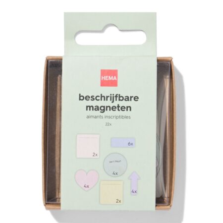 Beschrijfbare magneten - 22 stuks