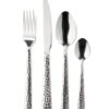 Bestekset Copenhagen rvs gehamerd 16-delig (zilver)