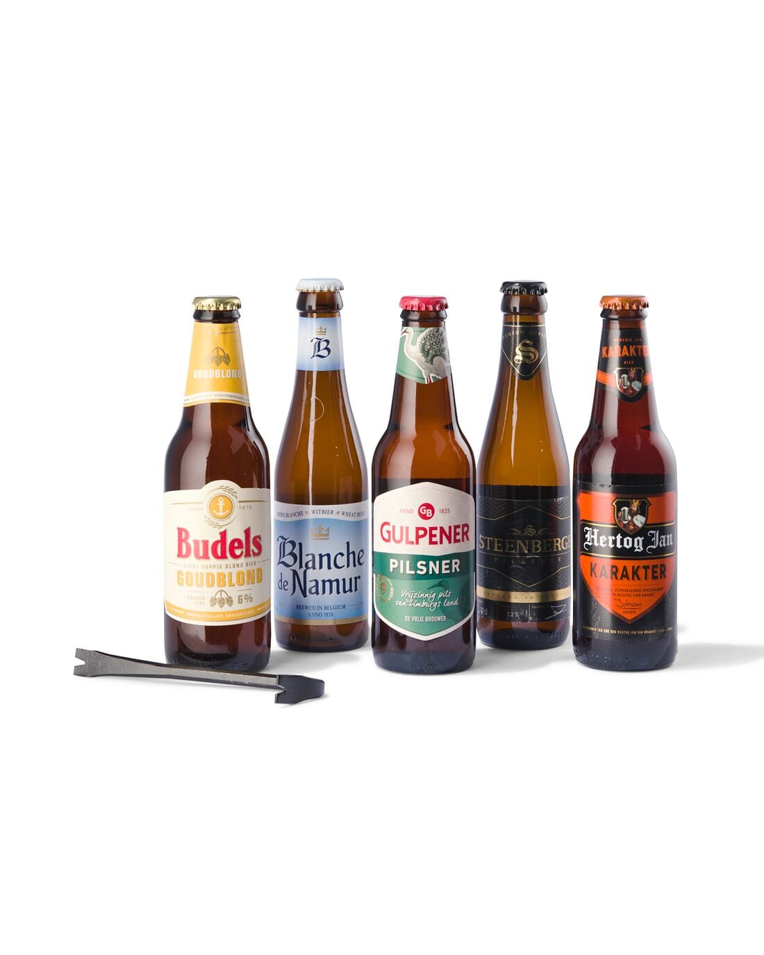 Bierkist met breekijzer