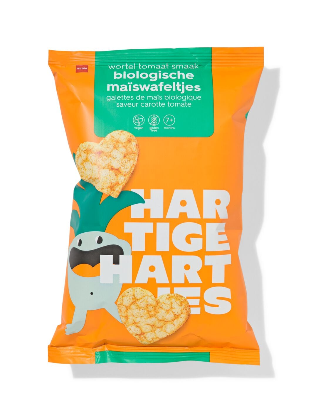 Bio maïswafeltjes wortel-tomaat 30g