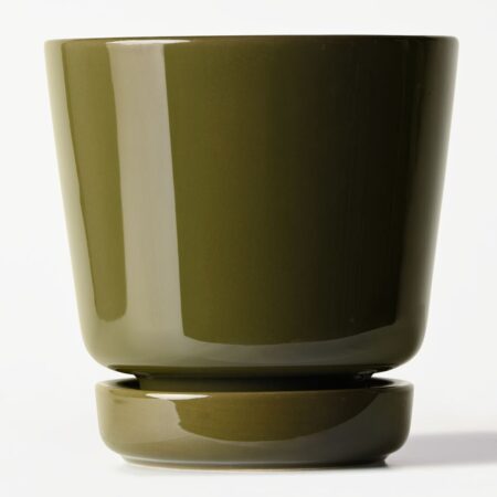 Bloempot ⌀14.4x14.8cm keramiek groen