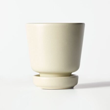 Bloempot ⌀8x8cm keramiek wit
