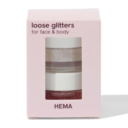 Bodyglitter roze-zilver