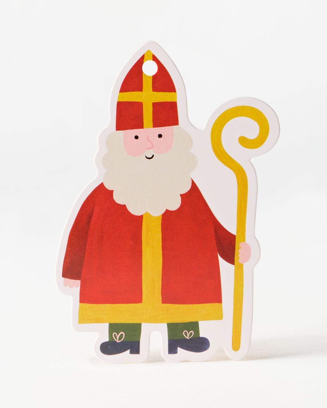Cadeaulabels 16.8x12.8cm Sint - 12 stuks