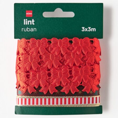 Cadeaulint 3mx1.2cm - 3 stuks