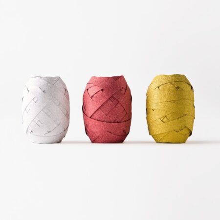 Cadeaulint glitter - 3 stuks (multi)
