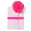 Cadeauset notitieboek 18x12.6cm pomponpen