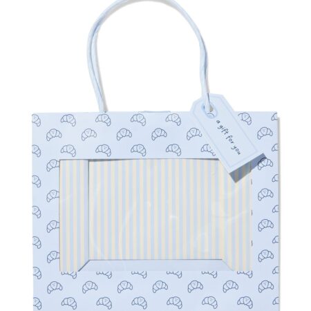 Cadeautas 22x26.5cm met venster croissant