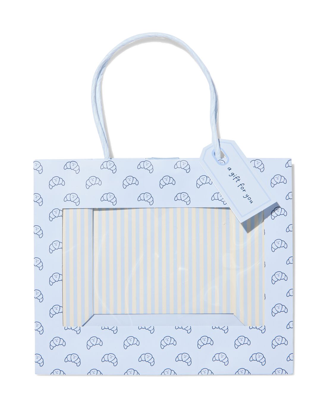 Cadeautas 22x26.5cm met venster croissant