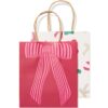 Cadeautas 7x17x15cm strikken - 2 stuks