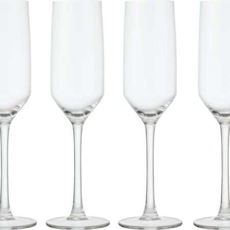 Champagneglazen 230ml - 4 stuks (transparant)