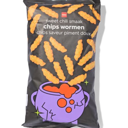 Chips wormen zoete chili Halloween 100g
