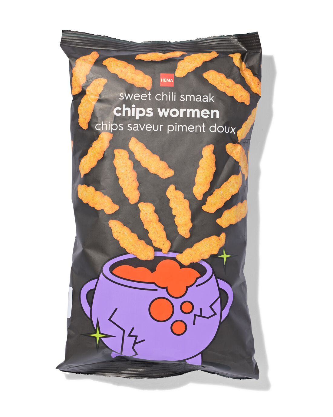 Chips wormen zoete chili Halloween 100g
