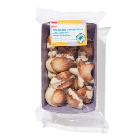 Chocolade zeevruchten praliné 160gram