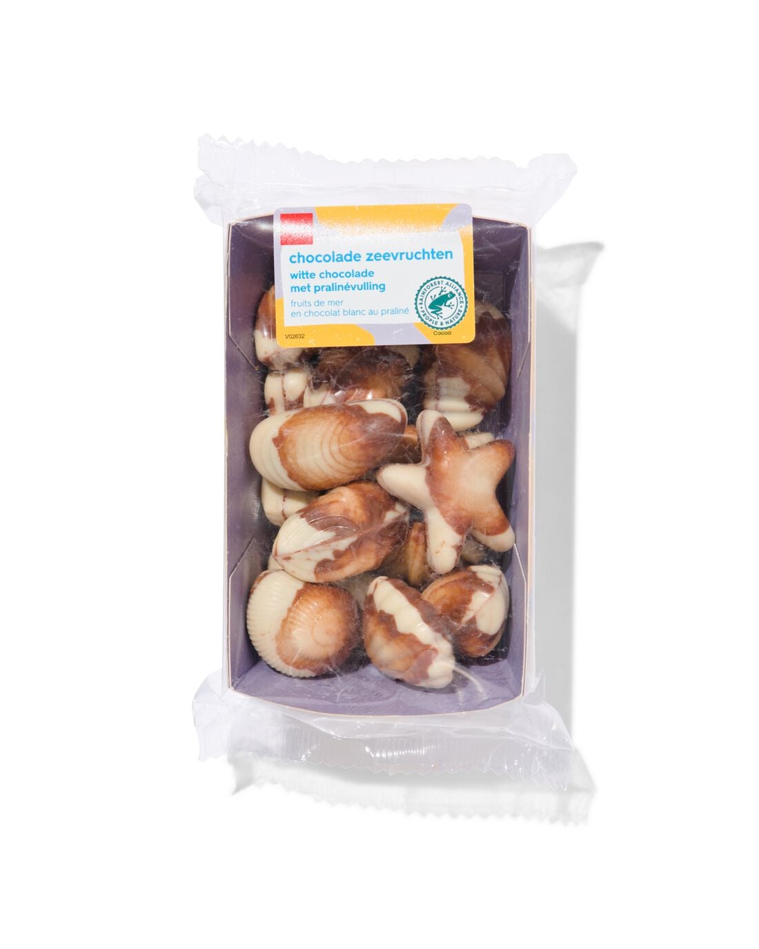 Chocolade zeevruchten praliné 160gram