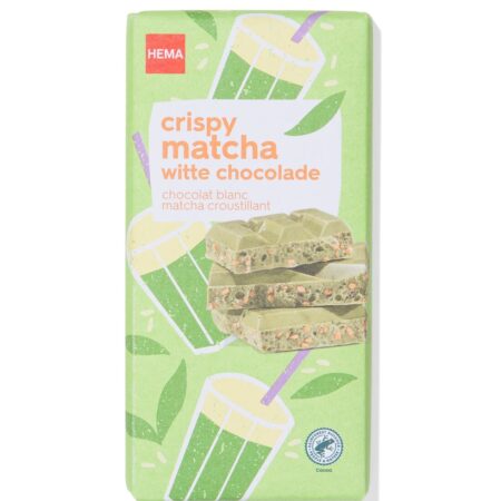 Chocoladereep wit matcha 180g