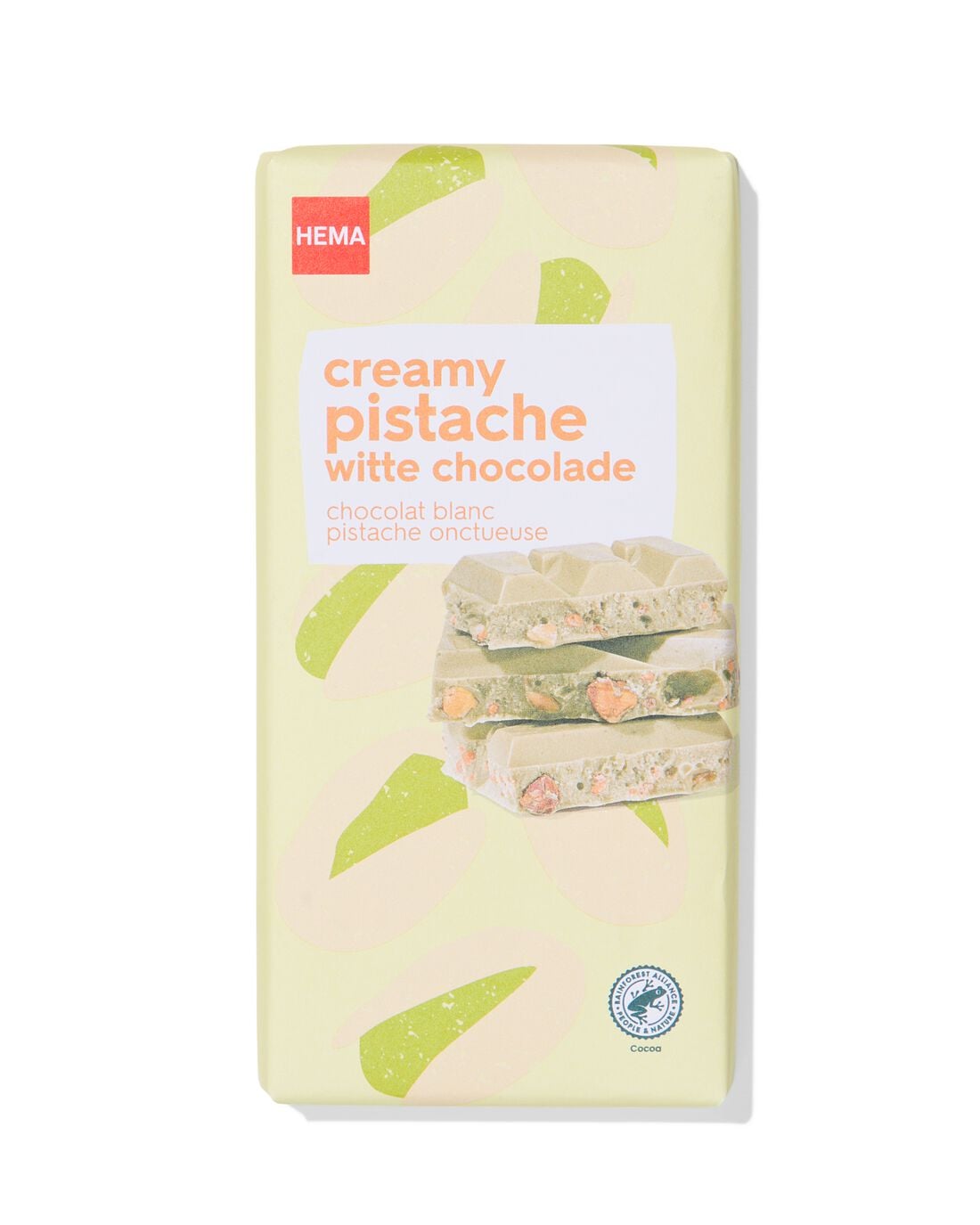 Chocoladereep wit pistache 180g