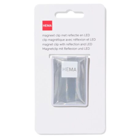 Clip met reflectie led (grijs metallic)
