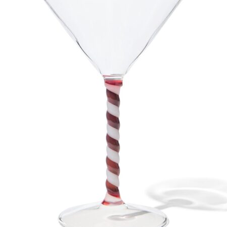 Cocktailglas 150ml zuurstok - 2 stuks (rood)