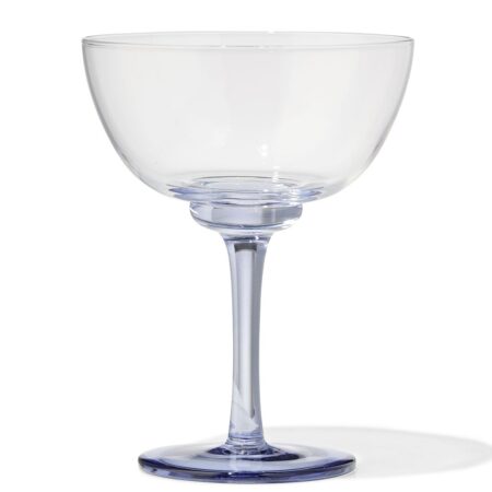 Cocktailglas 210ml glas gekleurde steel (blauw)