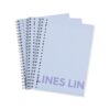 Collegeblokken blauw A4 gelinieerd - 3 stuks (blauw)
