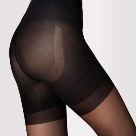 Corrigerende panty ultimate control 20 denier glans zwart