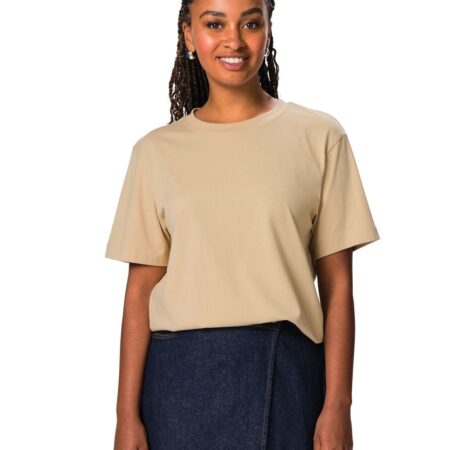 Dames T-shirt Larissa jersey katoen beige