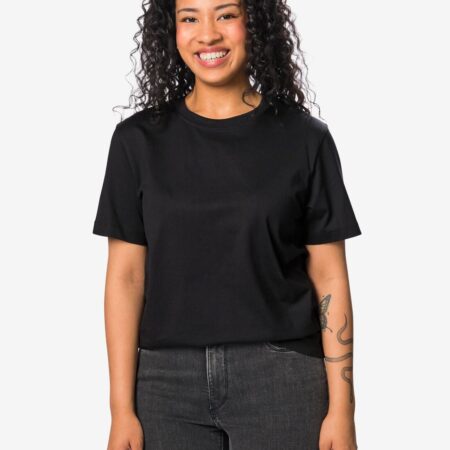 Dames T-shirt Larissa jersey zwart