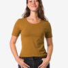 Dames T-shirt jersey brons